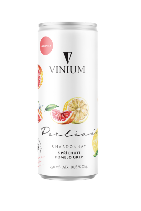 Perlive Can Sparkling Chardonnay Pomelo Grapefruit